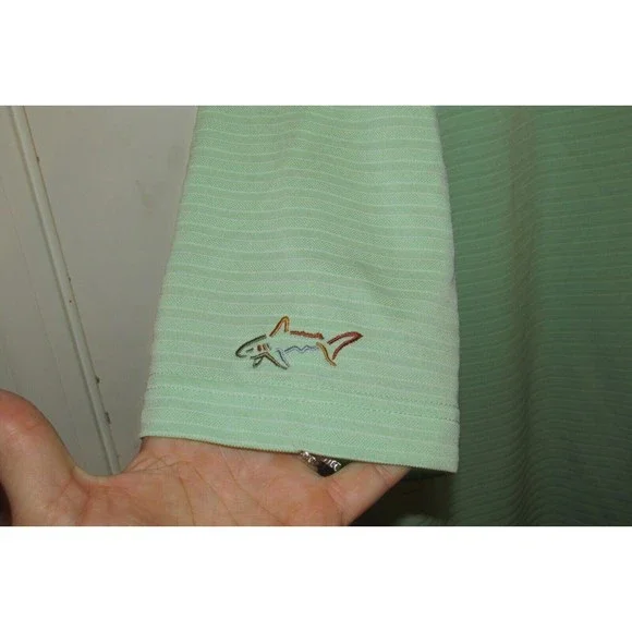 Greg Norman Men's Play Dry Mint Green Short Sleeve Golf Polo Shirt Size XL - Picture 7 of 8